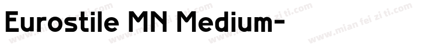 Eurostile MN Medium字体转换